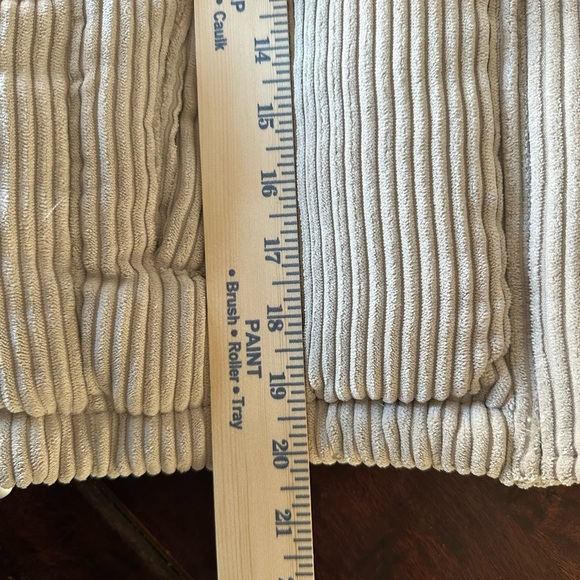 7 For All Mankind Corduroy Puffer Vest Women’s Small Neutral Tan Quilted - Picture 8 of 8